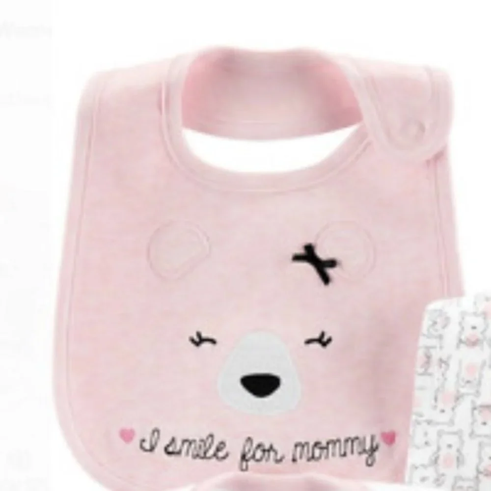 Carter's Baby Girl Water Resistant 3 Pack Bibs